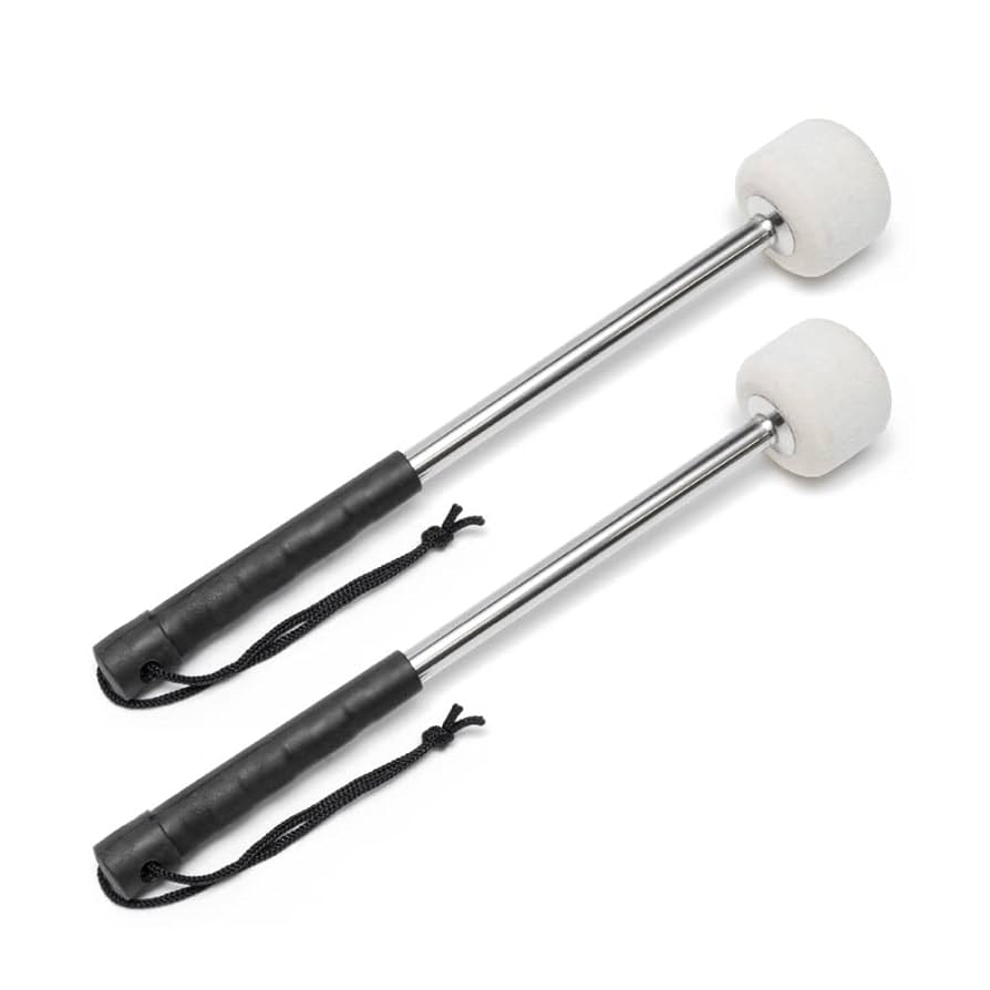 Amazon.co.jp: A-ITEM バスドラムマレット 2本セット ドラム